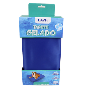 Tapete Gelado Lavipet para Cães G Azul 50x90cm - Imagem principal