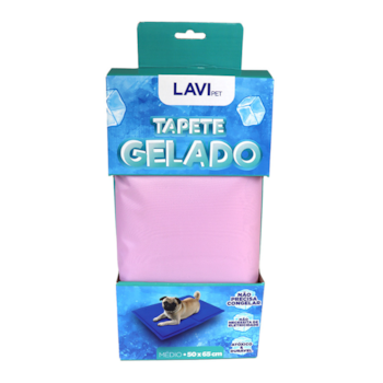 Tapete Gelado Lavipet para Cães M Rosa 50X65cm - Imagem principal
