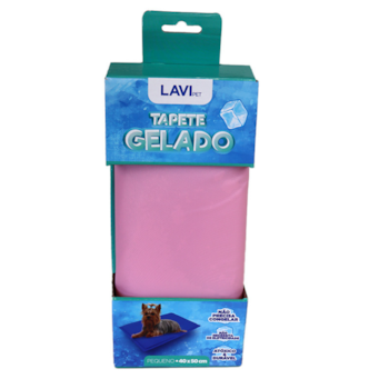 Tapete Gelado Lavipet para Cães P Rosa 40x50cm - Imagem principal