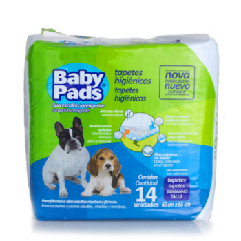 Tapete Higiênico Baby Pads para Cães 14UN 60x55cm - Imagem principal