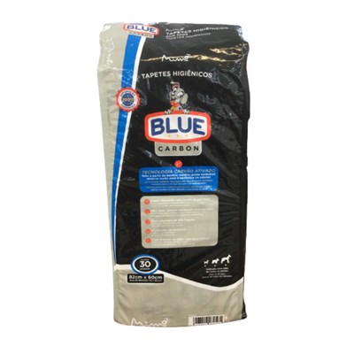 Tapete Higiênico Blue Carbon para Cães com 30 Unidades de 82x60cm