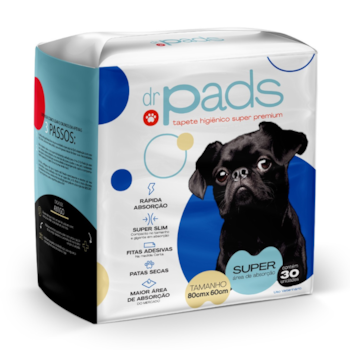 Tapete Higiênico Dr. Pads para Cães 80x60 30 unidades - Imagem principal