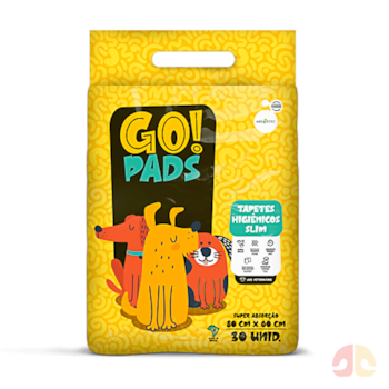 Tapete Higiênico Go Pads Slim 80x60cm com 30 Unidades - Imagem principal