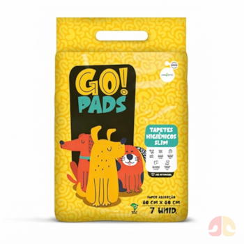 Tapete Higiênico Go Pads Slim 80x60cm com 7 unidades - Imagem principal