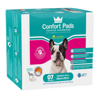 Tapete Higiênico Para Cães Confort Pads 55x60 07UN - Imagem principal