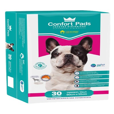 Tapete Higiênico Para Cães Confort Pads 55x60 30UN