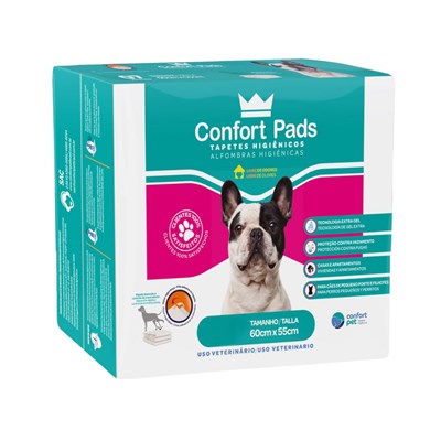 Tapete Higiênico Para Cães Confort Pads 55x60 50UN