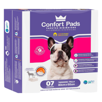Tapete Higiênico para Cães Confort Pads 80x60 07uni - Imagem principal