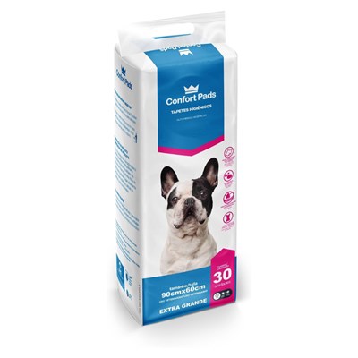 Tapete Higiênico Para Cães Confort Pads 90x60 30UN