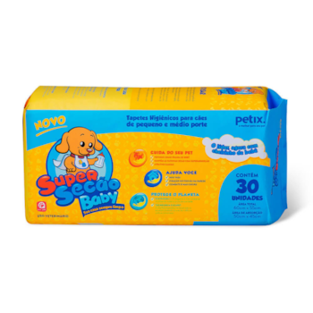 Tapete Higiênico Petix Super Secão Baby 30UN 60X55cm - Imagem principal