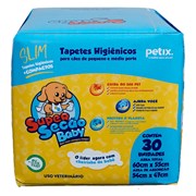 Tapete Higiênico Super Secão Baby Slim 30UN 60X55cm para Cães de Pequeno e Médio Porte
