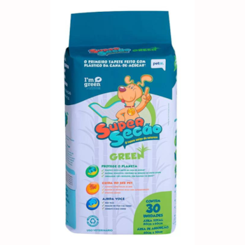 Tapete Higiênico Super Secão Green com 30 Unidades de 80x60cm - Imagem principal