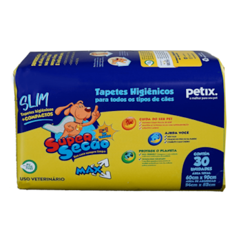 Tapete Higiênico Super Secão Max Slim 30UN 60X90cm para Cães - Imagem principal