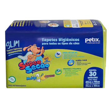 Tapete Higiênico Super Secão Max Slim Citrus 30UN 60x90cm para Cães - Imagem principal