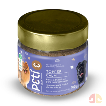 Tempero para Ração Suplemento Peti Topper Calm 100g para Cães Ansiosos - Imagem principal