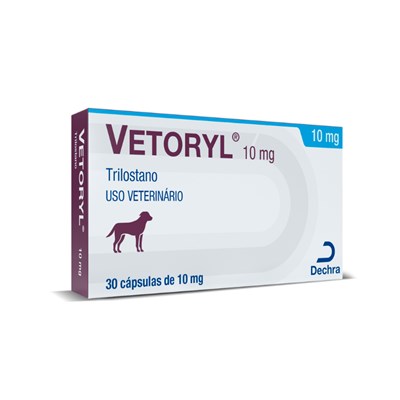 Tratamento para Hiperadrenocisticismo Vetoryl Trilostano 10mg para Cachorros com 30 comprimidos