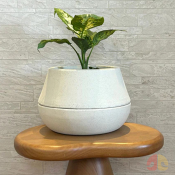 Vaso Decorativo Brota Cuia 25x32 Cor Areia Tamanho M - Imagem principal