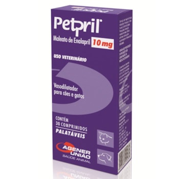Vasodilatador Petpril 10mg para Cães e Gatos 30 comprimidos - Imagem principal