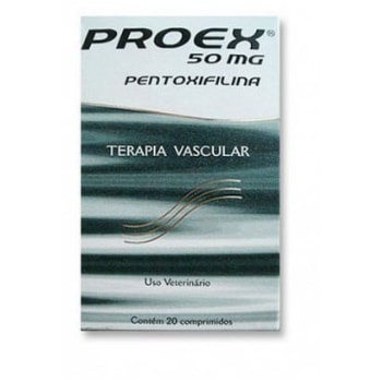 Vasodilatador Proex 50mg Para Cães Com 20 Comprimidos - Imagem principal