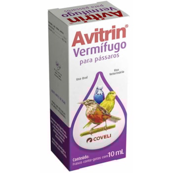 Vermífugo Avitrin para Pássaros 10ml - Imagem principal