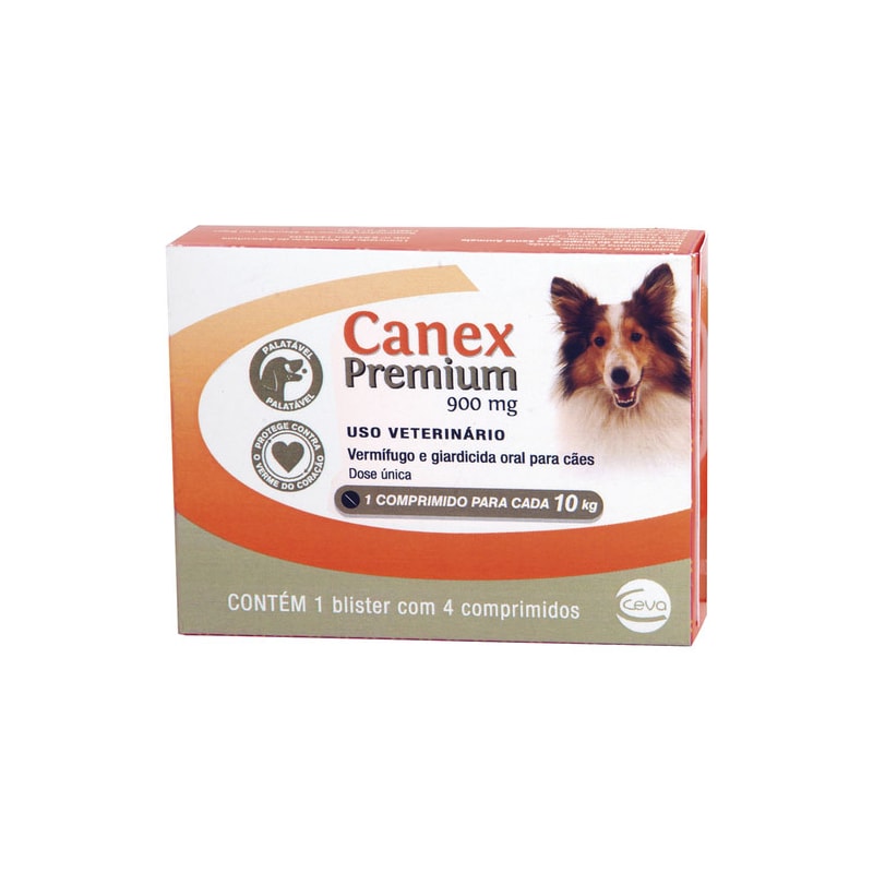 Vermífugo Canex Premium para Cachorros 900mg