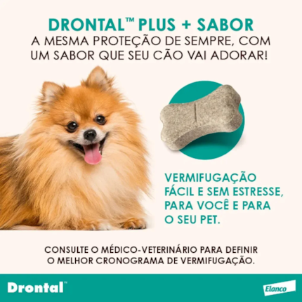 Vermifugo Drontal Plus Para Cães Acima De 35kg Com