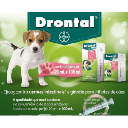 Vermífugo Drontal Puppy para Cães Filhotes 20ml
