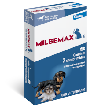 Vermífugo Milbemax C para Cachorros com até 5kg com 2 Comprimidos - Imagem principal