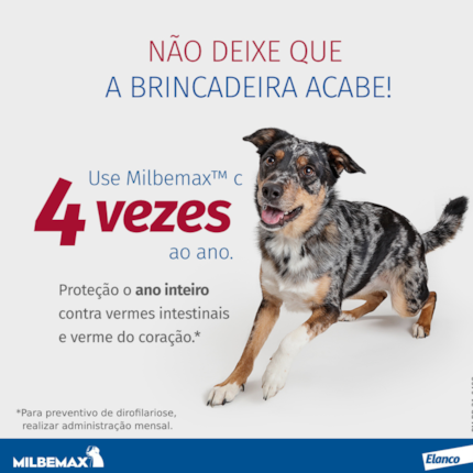 Vermífugo Milbemax C Para Cachorros De 5kg Até 25kg Com