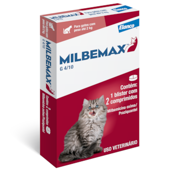 Vermífugo Milbemax para Gatos até 2kg com 2 Comprimidos - Imagem principal
