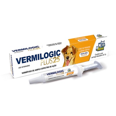 Vermífugo Vermilogic Plus 25 5gr para Cães Adultos