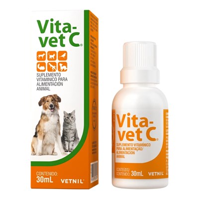 Vitamina Vita Vet C para Cães e Gatos 30ml