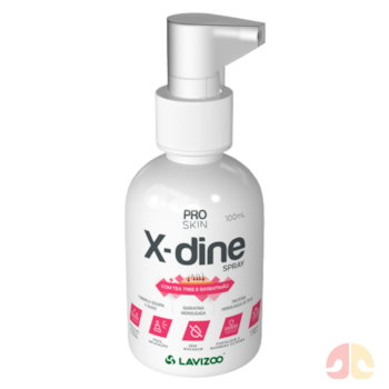 X-Dine Spray Dermatológica Hidratante Pro Skin Lavizoo 100ml para Cães e Gatos - Imagem principal