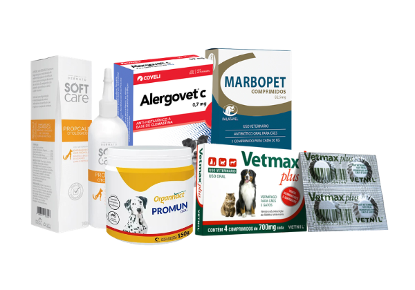 remédios para cães e gatos