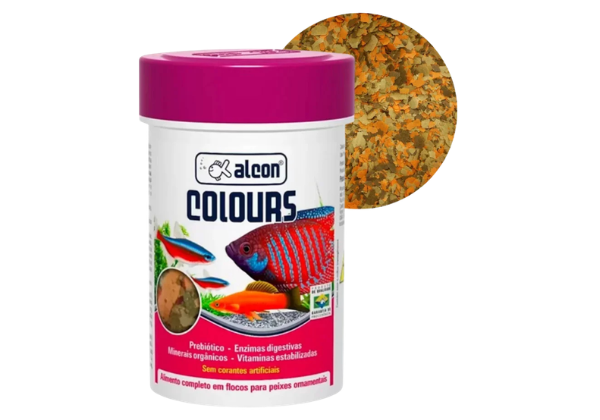 ração pra peixe em flocos