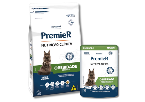 Ração para gatos obesos