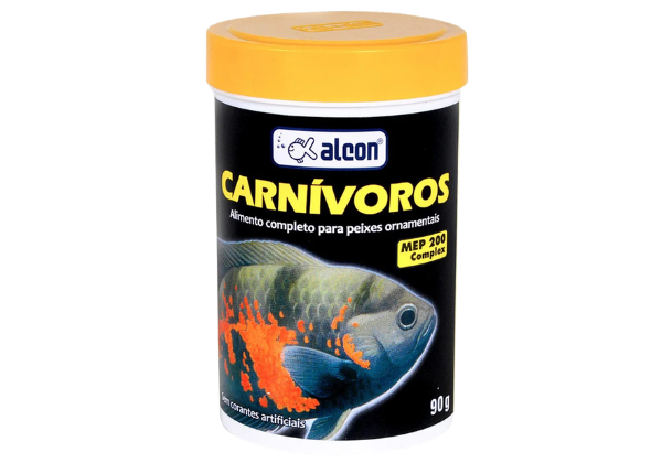 ração granulada para peixes