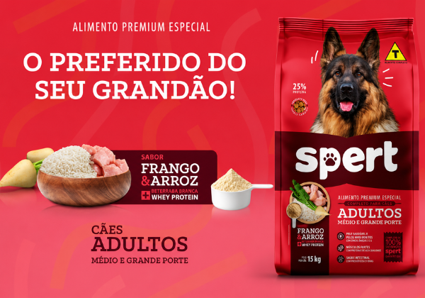 Spert Premium Especial para cães adultos de médio e grande porte