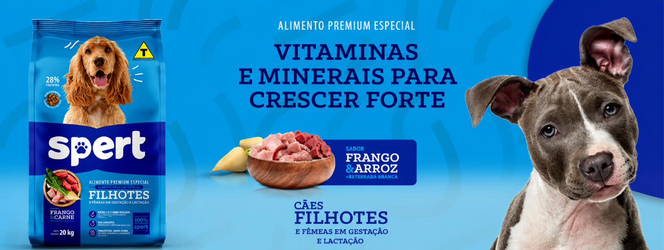 Alimentos Spert Premium Especial para cães e gatos