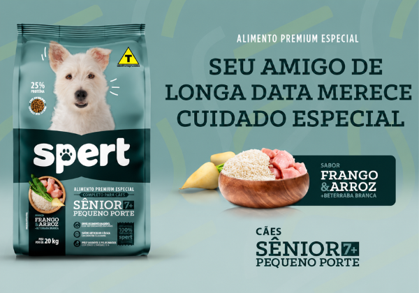 Spert Premium Especial para cães sênior de pequeno porte