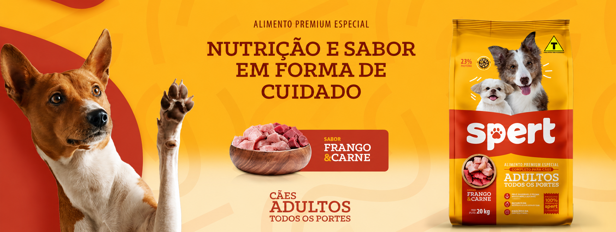 Benefícios da Ração Spert para cães adultos de todos os portes